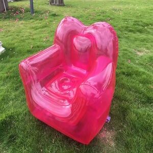 Vibrant Pink Inflatable Chair